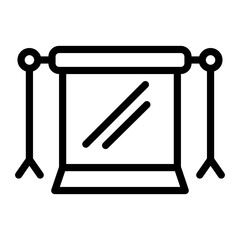 studio background Line Icon
