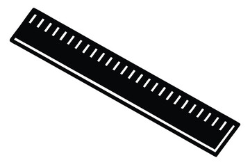 ruler silhouette vector illustration