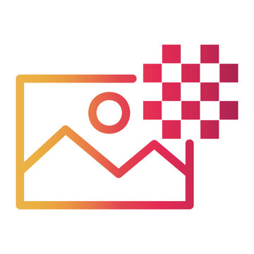 img Line Gradient Icon