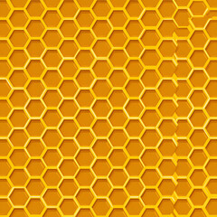 A yellow honeycomb pattern