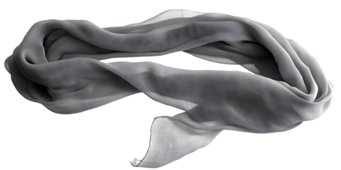 3D Render Of Gray Fabric Isolated On A Transparent Background