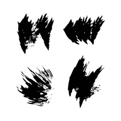 Abstract Black And White Grunge Texture Background With Sharp Shapes