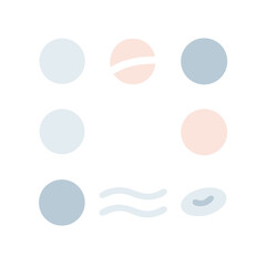 Conceptual Circle Arrangement Featuring Equality And Inequality Symbolization On Black Background