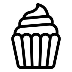 cupcake vector  icon