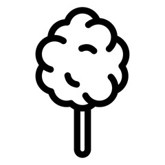 cotton candy vector icon