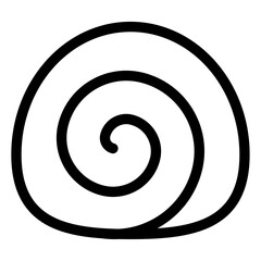 roll cake vector icon