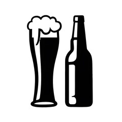 Beer Glass and Bottle Icon