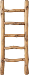 Wooden ladder for outdoor or indoor use.