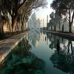 Taj Mahal Reflection Pathway
