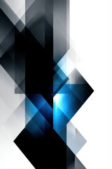 Obraz premium Vibrant modern art dynamic blue abstract geometric shapes in a creative environment
