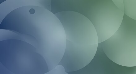 Abstract Green and Blue Circles Background Image