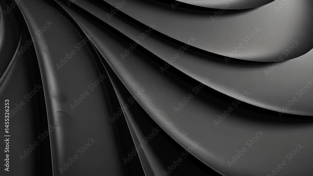 Poster dynamic black curves modern abstract background with smooth texture and elegant design showcasing de