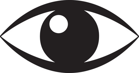 Eye icon set collection. Black Eye icon vision symbol on white background. Vector sign symbol illustratio