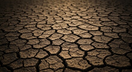 Cracked Earth: A Testament to Drought and Aridity