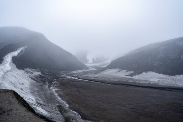 Photographing Deception island, antarctica, One of the active volcanoes
