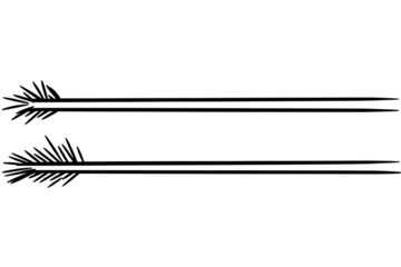 Abstract Digital Illustration with White Horizontal Lines on Black Background