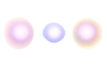 Obraz premium Abstract Glowing Light Shapes on Transparent Background Illustration