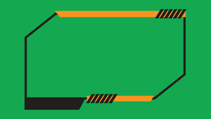 Simple gaming overlay design, simple gaming overlay frame
