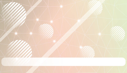 Modern pattern in triangles, line, circle, space for text style. Decorative design For interior wallpaper, smart design, fashion print. Vector illustration. Background, Smooth Gradient Texture Color.