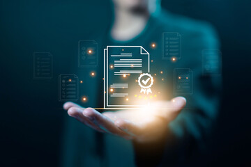 certificate of quality control, ISO standard industry. premium service assurance concept, high-quality product. management system technology business and the best guarantee