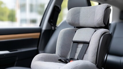 Chic Modern Car Seat for Kids in a Stylish Vehicle Interior