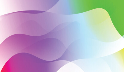 Abstract Wavy Background. For Business Presentation Wallpaper, Flyer, Cover. Vector Illustration with Color Gradient.