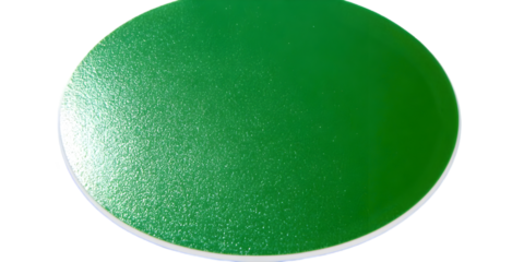 Abstract Green Circle With Glitter And Sparkles On Transparent Background