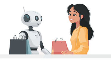 woman with shopping bags