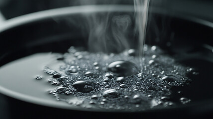 Steaming liquid pour