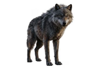 wolf isolated on transparent background