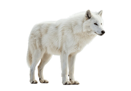 Dire Wolf Isolated on Transparent PNG Background &ndash; Prehistoric Fierce Wolf with Massive Build and Sharp Features, Ideal for Fantasy, Mythology, and Animal Illustration Designs