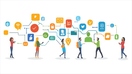 business people in a circle