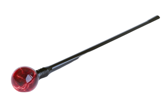 Handheld Lightning Sensing Wand On PNG Background