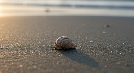 Seashell Solitude: A Coastal Dawn
