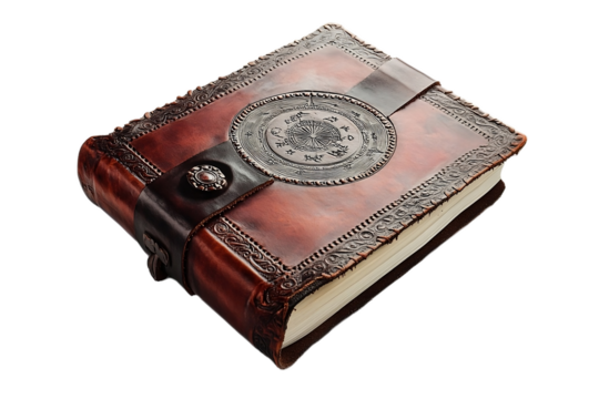 Handmade Leather Dream Journal On PNG Background