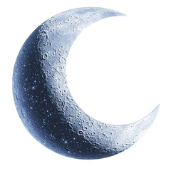 moon and stars isolated on transparent background png