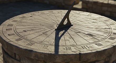 Ancient Stone Sundial: A Timeless Measurement of Time's Passage