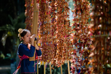 girl in folk costume