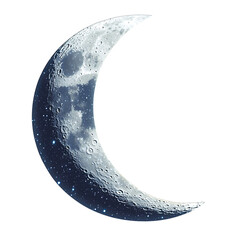 moon and stars isolated on transparent background png