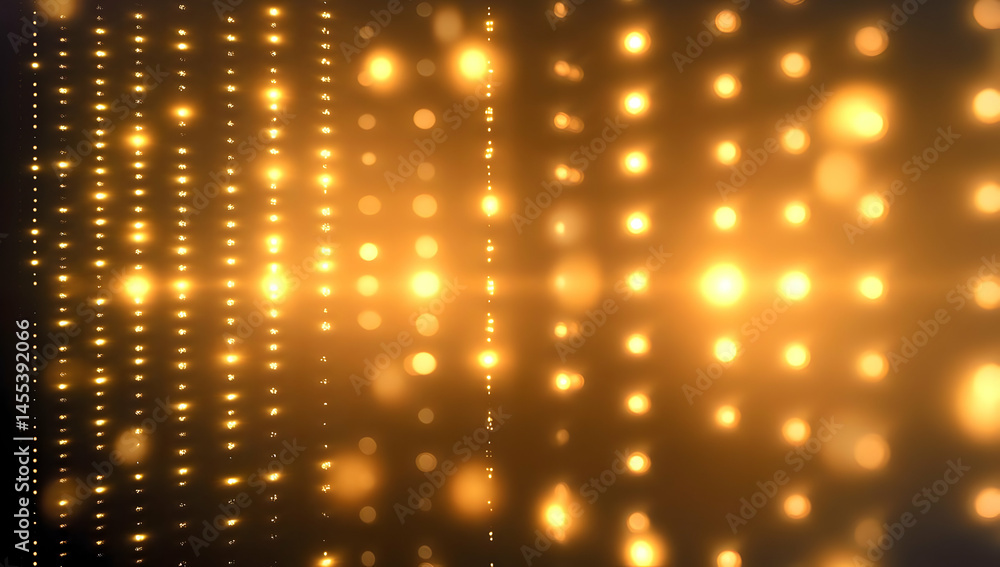 Poster a stunning display of glowing lights in a mesmerizing pattern, perfect for backgrounds or digital pr