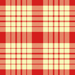 Vibrant red and pale yellow plaid pattern.  Perfect for textile design, website backgrounds, or crafting projects.