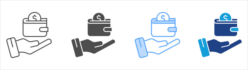 Finance Icon Set Multiple Style Collection