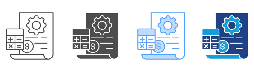 Control Icon Set Multiple Style Collection