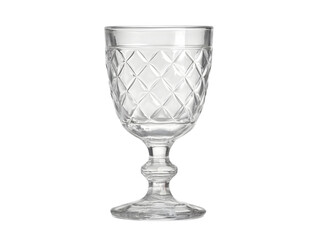 Crystal Glass Isolated on Transparent Background Realistic Photo