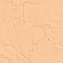 Obraz premium Crumpled Peach and Cream Paper Texture Overlay in Sepia Tone