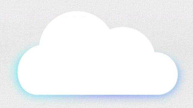 雲のフレームと動くグラデーションの影