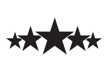 icon of a person giving a star positive review. Rate icons set. eps 10