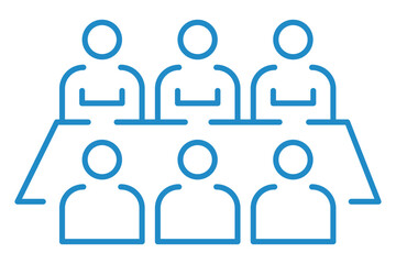 Conference Icon for Professional Events, Business Meeting Icon for Apps,Virtual Meeting Icon for Teams, Meeting Schedule Icon for Websites, Online Conference Icon for Web Design, Video Conference Call