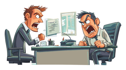 angry boss screaming