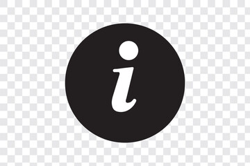 Info icons set. Information icon on isolated on white background. Black info button. Info symbol. Vector EPS 10